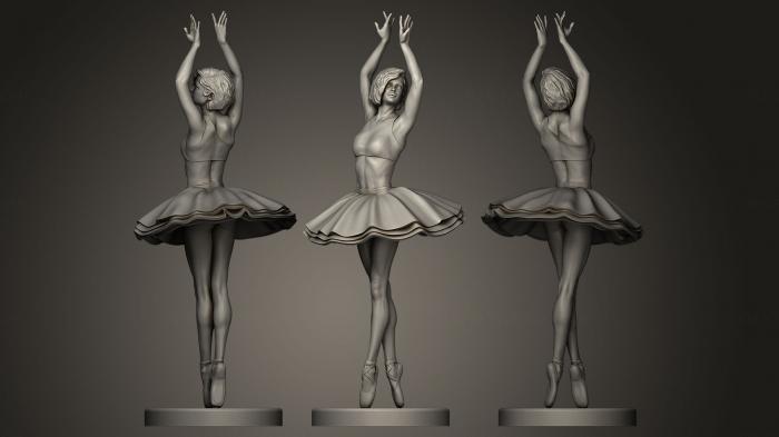 نموذج ثلاثي الأبعاد لآلة CNC تماثيل الفتيات راقصة الباليه 5